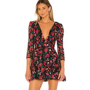 Lovers + Friends Vira Embroidered Dress S